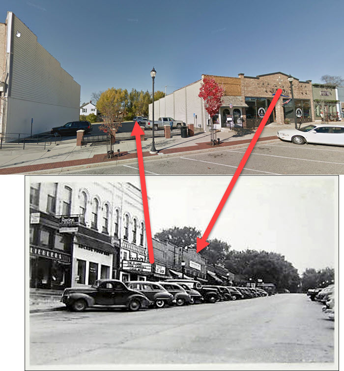 Lakeland Theatre - Comparing Old Photo To 2018 Street View - Demolished (newer photo)